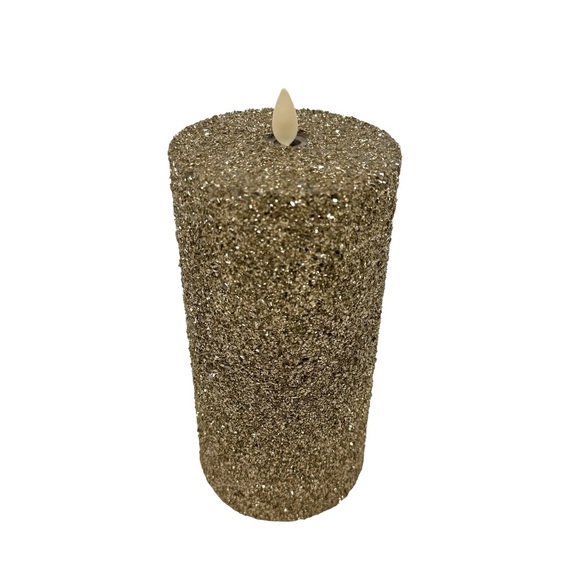 Pottery Barn Accents Pottery Barn Exclusive Luminara Pillar Candle 8x4 Champagne Color